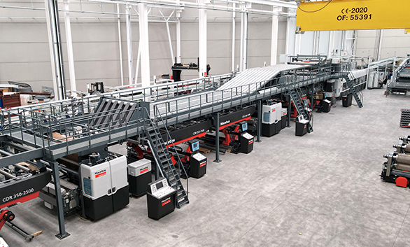 Corrugator line